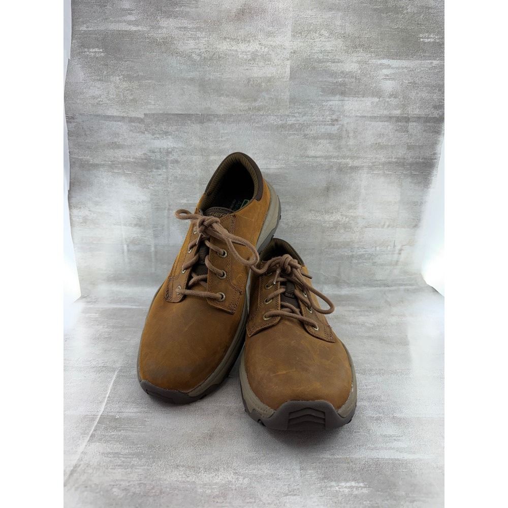 Skechers Relaxed Fit Arch Fit DLux Leather Brown Shoes 204716 Men Sz 10.5
